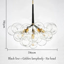 Axyaa Nordic Bubbleball LED Chandelier for Children's Room and Living Room