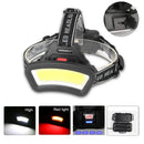 Axya Super Bright Waterproof COB LED Headlamp: Powerful Rechargeable Headlight