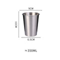 Axyaa Stainless Steel Beer Mug Coffee Tea Tumbler Wine Cup Drinking Mug Bar Supply