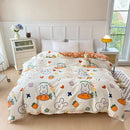 Axyaa Striped Cotton Duvet Cover for Queen/King Size Double Bed - Single Bed Kids Cover