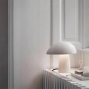 Axyaa Scandinavian Mushroom LED Table Lamp - Black/White