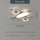 Axyaa Nordic Airplane Fan Light for Kids Room, Modern Ceiling Fixture