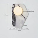 Axyaa Circular Ceramic LED Wall Lights - Nordic Modern Indoor Lighting