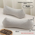 Axyaa Striped Buckwheat Pillow with Full Hull Filling for Cervical Spine Support