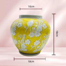 Axyaa Blue & White Porcelain Vase - Chinese Retro Flower Jar - Home Decor Accessory