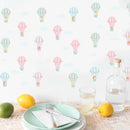 Axyaa Hot Air Balloon Clouds Wall Stickers for Kids' Bedroom Decor