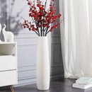 Axyaa 24" Tall White Floor Vase for Modern Home Decor