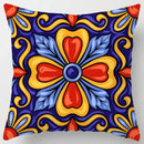 Colorful Geometric Flower Pillow Case by Axyaa: Simple Polyester Sofa Decorative Cover