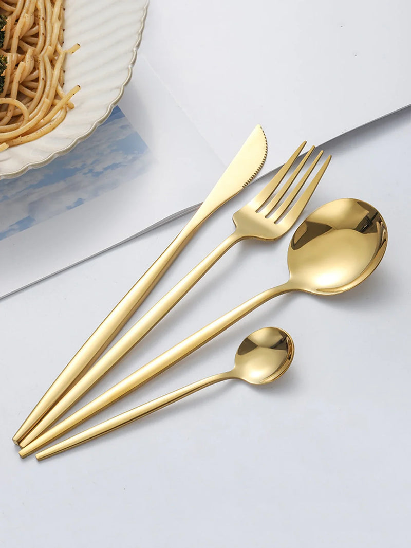 Axyaa Stainless Steel Tableware Set in Elegant Gift Box