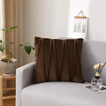 Axyaa Plush Velvet Striped Cushion Cover for Stylish Home Decor