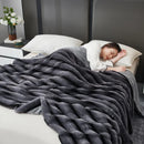 Axyaa Faux Fur Thick Warmth Blanket: High Quality, Soft & Fluffy Sofa Throw