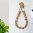 Axyaa Solid Wood Linen Rope Towel Rack: Stylish Bathroom Organization Solution