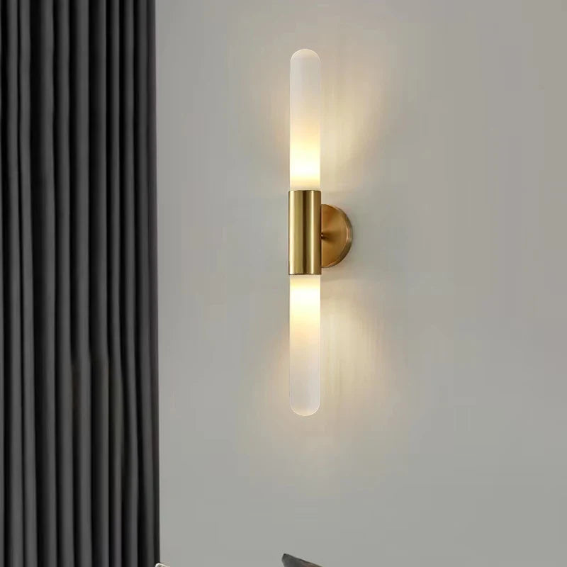 Axya Modern LED Wall Sconce White Sanding Acrylic Lighting