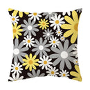 Axyaa Blue & White Daisy Cushion Cover: Elegant Home Decor for Living Room & Sofa