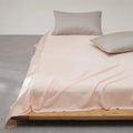 Axyaa Mulberry Silk Flat Sheet - Luxury Solid Color Bedding Sheet - Custom Sizes