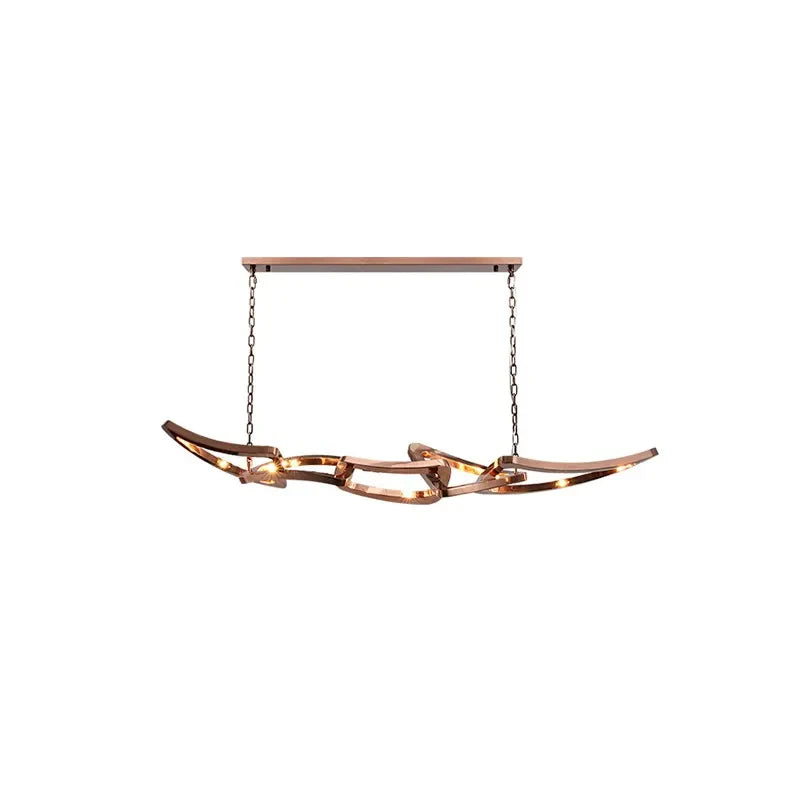 Axyaa Stainless Steel Luxury Chandeliers - Designer Bar Lamps for Elegant Dining Spaces