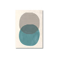 Nordic Minimalist Style Abstract Line Graphic Wall Art Prints by Axyaa