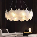 Axyaa Luxury Cream Glass Pendant Lamp for Living Room, Bedroom, Dining Room