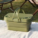 Axyaa Outdoor Folding Picnic Storage Box - Waterproof & Portable Organizer Basket