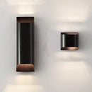 Axyaa Modern Brass LED Wall Lamp Gold Black Body Minimalist Sconce