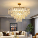 Axyaa Modern Glass Chandelier Ceiling Pendant Light Luxe Indoor Lighting