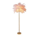 Axyaa Nordic Ostrich Feather Floor Lamp - Vintage Living Room Lighting
