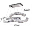Axyaa Crystal Chandelier Pendant Light for Living Room Bedroom Ceiling Lighting