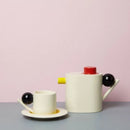 Axyaa Geometric Ceramic Coffee Cup Set
