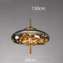 Axyaa Nordic Glass Pendant Light: Modern, Luxury, Small-Sized Design
