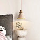 Axyaa Wabi Sabi Walnut Stone LED Pendant Light Home Decor Restaurant Clothing Store