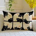 Axyaa Cartoon Cat Retro Cushion with Core Pillow