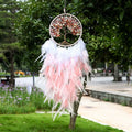 Axyaa Colorful Feather Pendant Dream Catcher Wall Hanging for Living Room