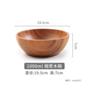 Axyaa Japanese Acacia Wooden Salad Bowl - Large Wooden Tableware