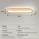 Axyaa LED Ceiling Light with Remote Control for Living Room, Bedroom, and Hallway