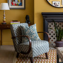 Axyaa Vintage Floral Jacquard Geometric Pillow Cover 45x45cm Home Bedroom Living Room