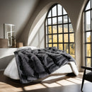 Axyaa Luxury Faux Fur Fluffy Blanket for Beds & Sofa - High-End Soft Decorative Throw