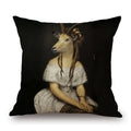Axyaa Nordic Animal Cartoon Print Cushion Cover - Sofa & Bedroom Decoration Pillowcase
