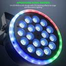 Axyaa 4PCS RGBW Par Light 18LEDs DJ Party Stage Lights Disco Wedding Club