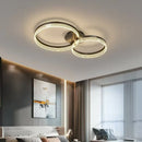 Axyaa LED Ceiling Light: Modern Aluminum Ring for Bedroom, Study - Full Spectrum Lighting