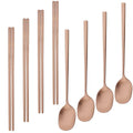 Axyaa Matte Stainless Steel Western Tableware Set - 8pcs