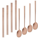 Axyaa Matte Stainless Steel Western Tableware Set - 8pcs