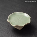 Lotus Leaf Dim Sum Plate by Axyaa: Elegant Chinese Tea Snack Tray