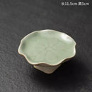 Lotus Leaf Dim Sum Plate by Axyaa: Elegant Chinese Tea Snack Tray