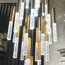 Axyaa Modern Nordic Crystal Chandelier for Living Room, Staircase & Kitchen, Art Deco Gold LED