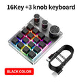 Axyaa Mechanical Keyboard with Knob Volume Button, 3 Modes & Macro Gaming
