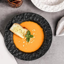Axyaa Stoneware Plate Set for Molecular Cuisine in Stone Pattern - Restaurant Quality