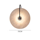 Axyaa Modern Marble Wall Sconces LED Surface Mount Black Lighting