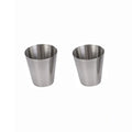Axyaa Stainless Steel Shot Glasses 4-Pack with Leather Case - Camping Drinkware