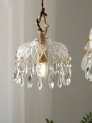 Axyaa Neoclassical Floral Chandelier & Brass Wall Lamp Set for Luxury Lighting