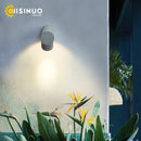 Axyaa Aluminum LED Wall Sconce: Modern Indoor Outdoor Lighting in Black Grey White